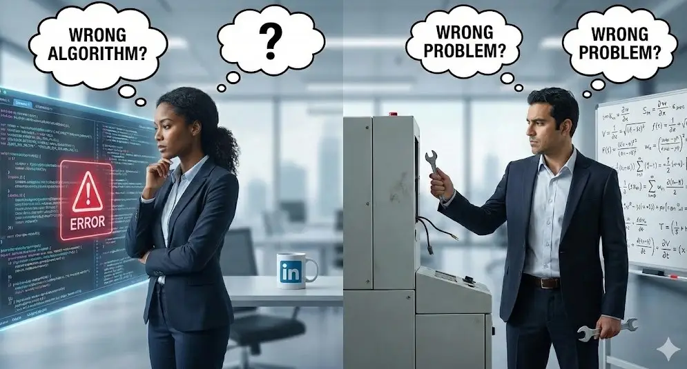 Wrong Algorithm? Or Wrong Problem? Last month, a startup showed me their customer churn model.