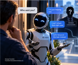 AI agent communicating with a human while its identity and accountable owner remain unknown